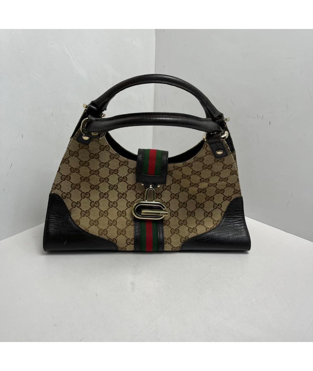 GUCCI Коричневая сумка с короткими ручками, фото 9