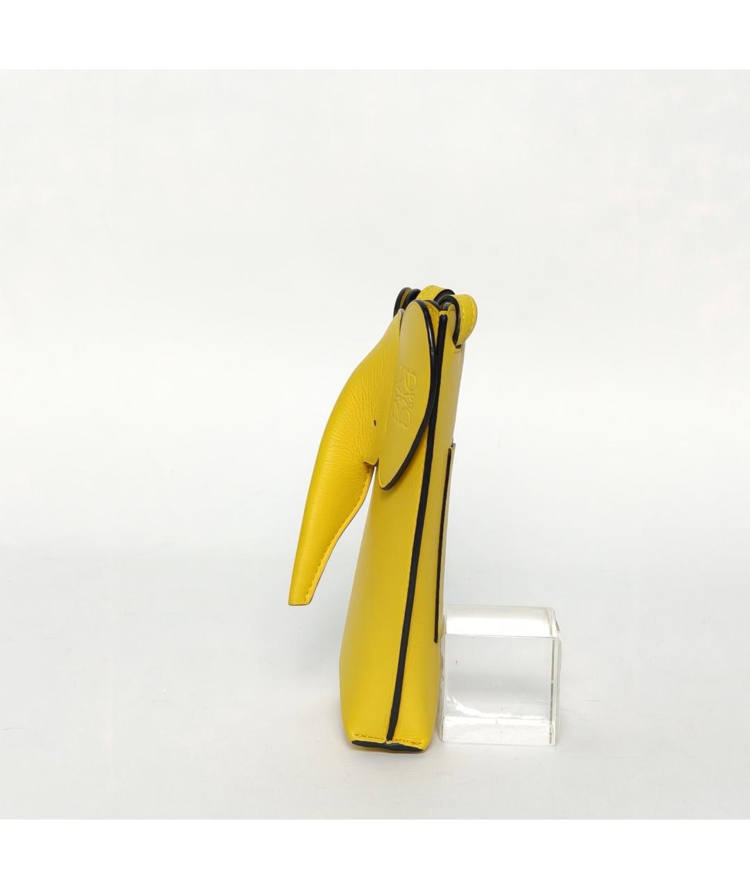 LOEWE Желтая кожаная сумка через плечо, фото 3