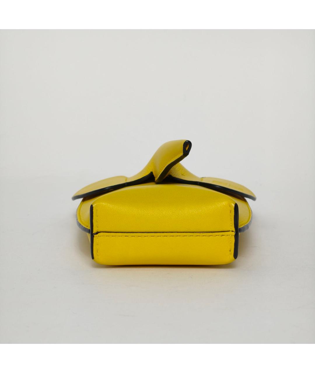 LOEWE Желтая кожаная сумка через плечо, фото 6