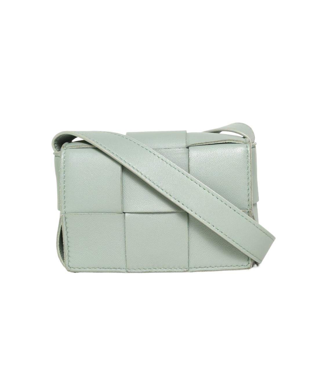 BOTTEGA VENETA Зеленая кожаная сумка через плечо, фото 10