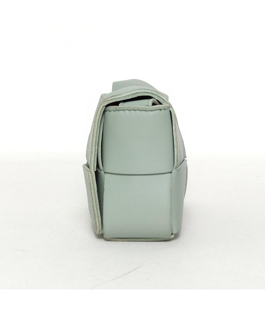 BOTTEGA VENETA Зеленая кожаная сумка через плечо, фото 5