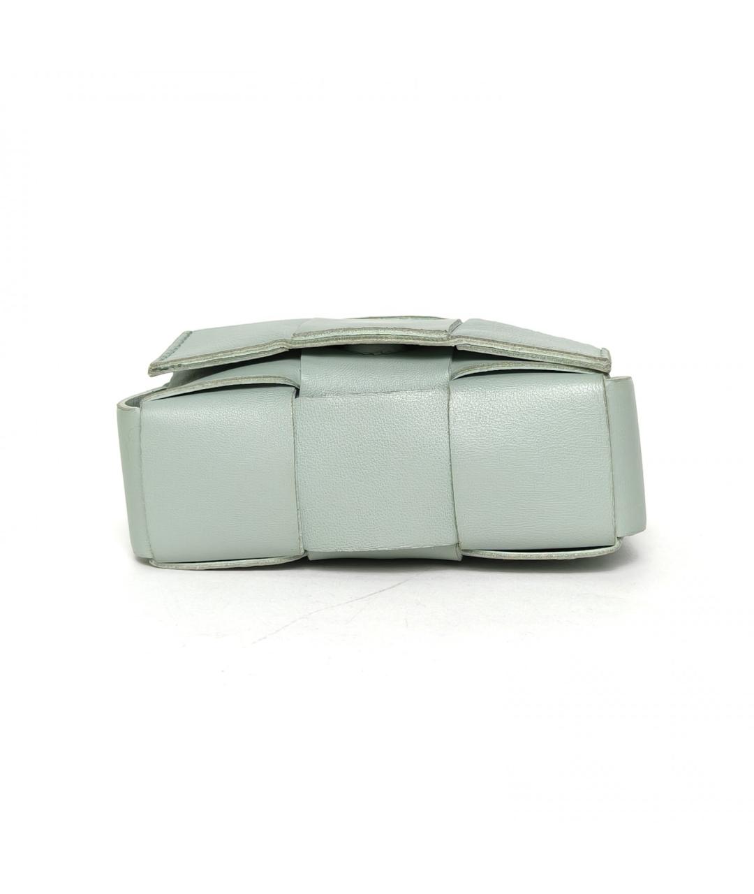 BOTTEGA VENETA Зеленая кожаная сумка через плечо, фото 6