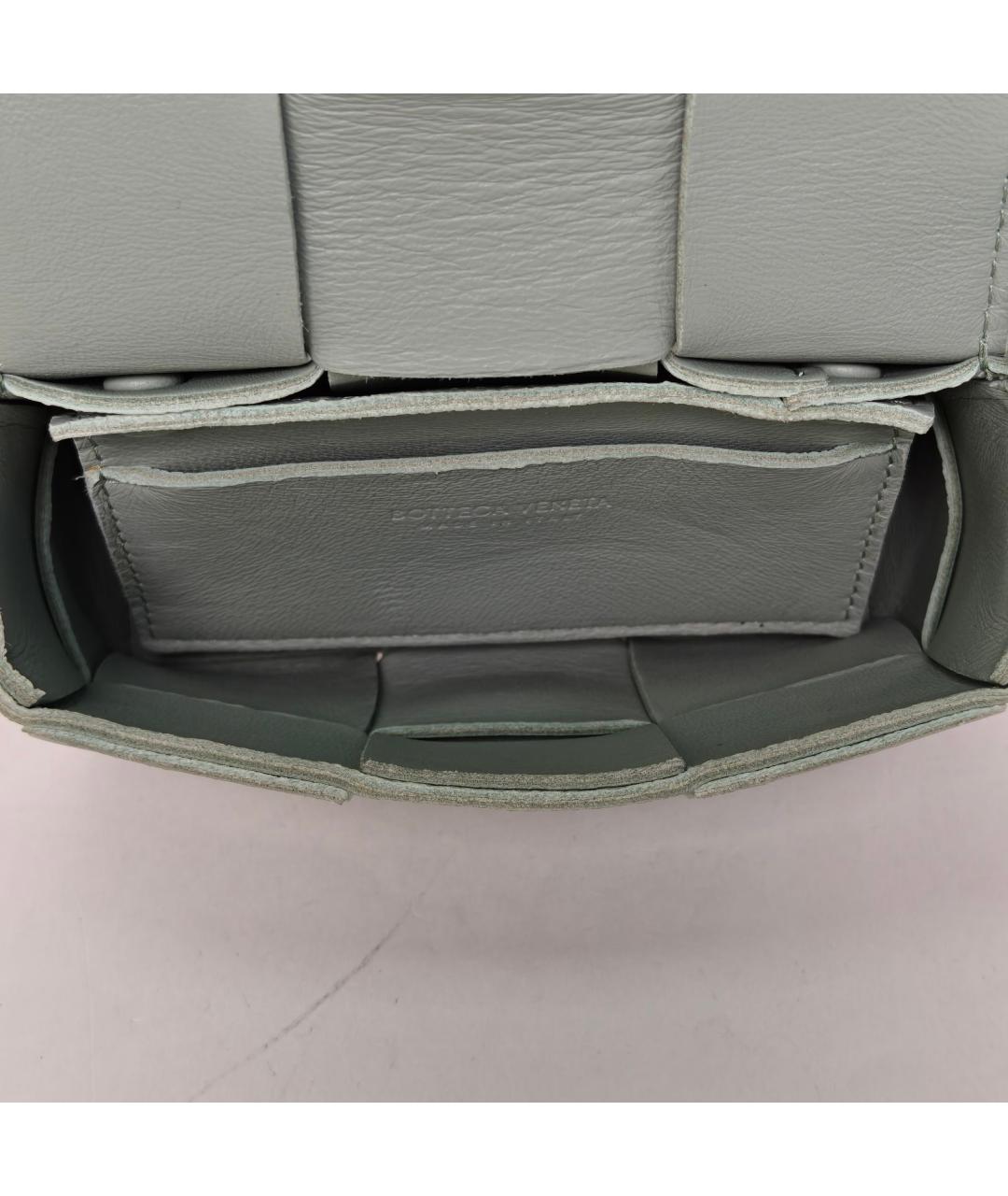 BOTTEGA VENETA Зеленая кожаная сумка через плечо, фото 7