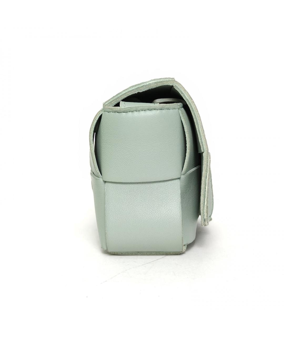 BOTTEGA VENETA Зеленая кожаная сумка через плечо, фото 3