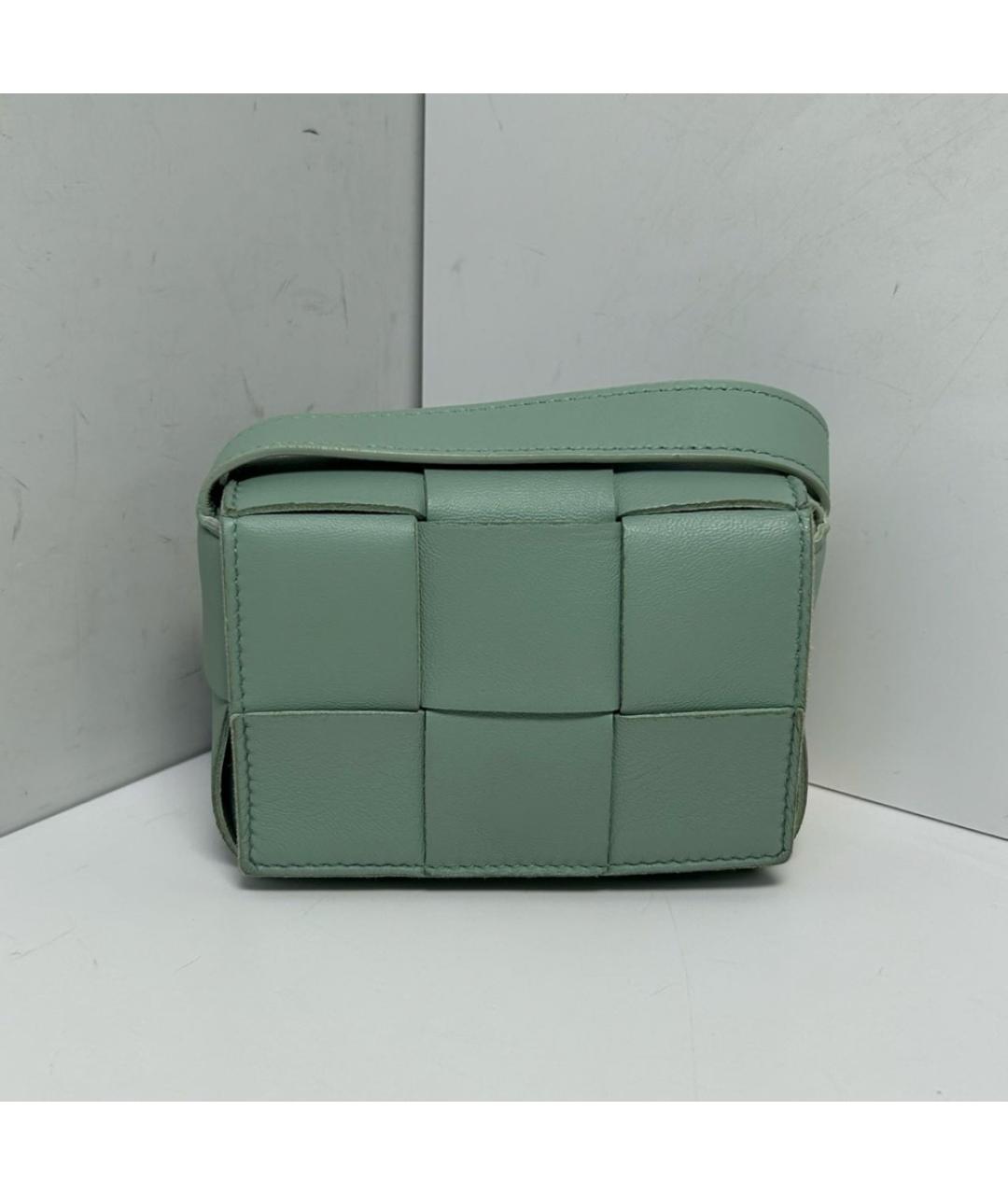 BOTTEGA VENETA Зеленая кожаная сумка через плечо, фото 8