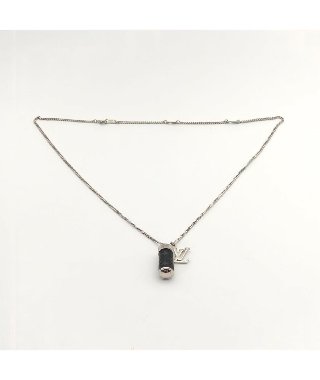 LOUIS VUITTON Серебряная металлическая подвеска, фото 7