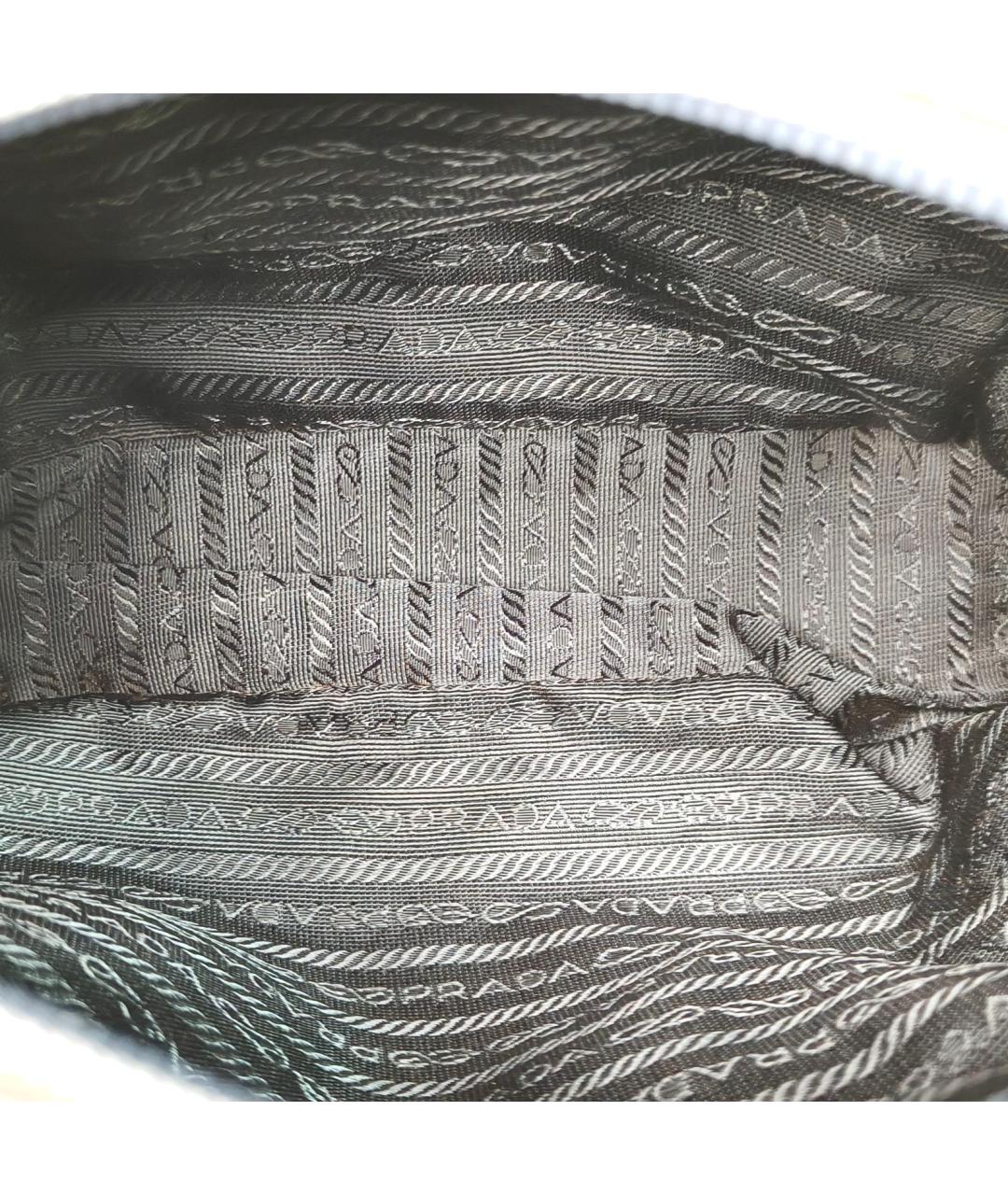 PRADA Антрацитовая тканевая сумка тоут, фото 8