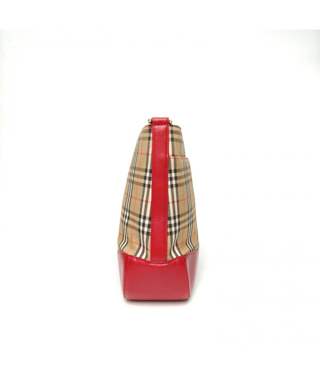 BURBERRY Бежевая тканевая сумка через плечо, фото 3