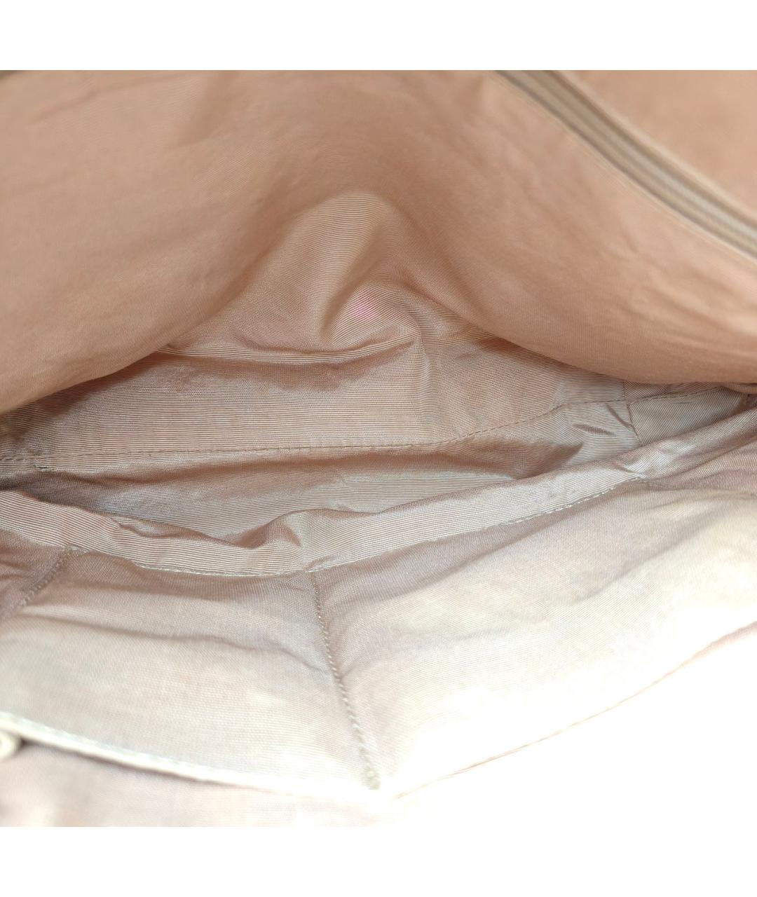 BURBERRY Бежевая тканевая сумка через плечо, фото 7