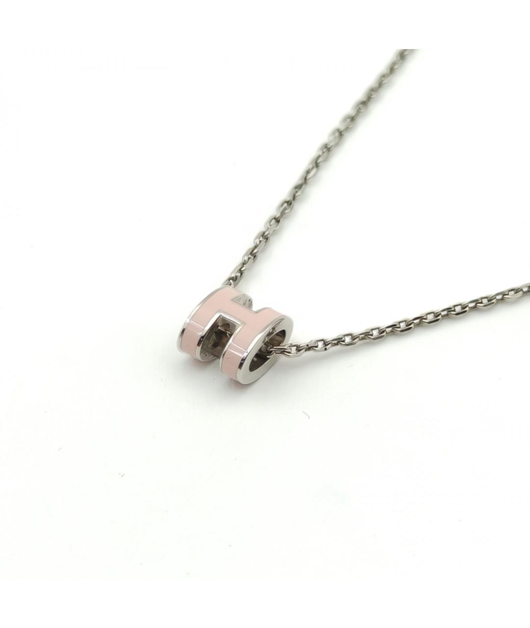 HERMES Розовая металлическая подвеска, фото 6