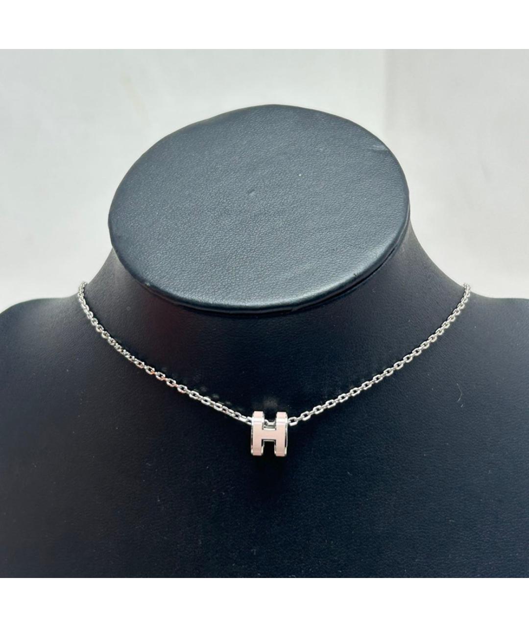 HERMES Розовая металлическая подвеска, фото 8