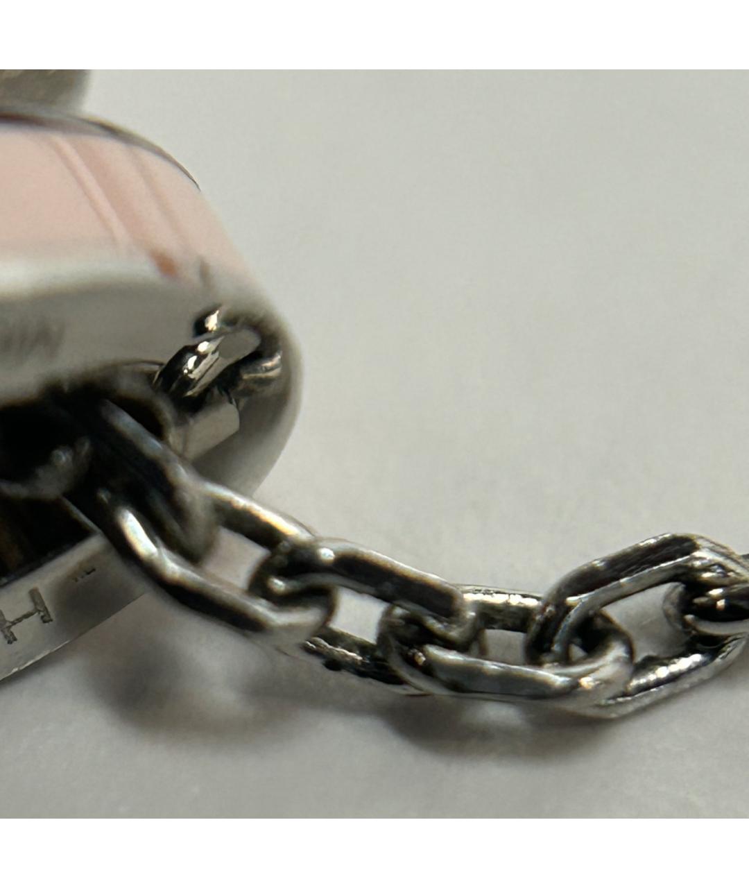 HERMES Розовая металлическая подвеска, фото 9