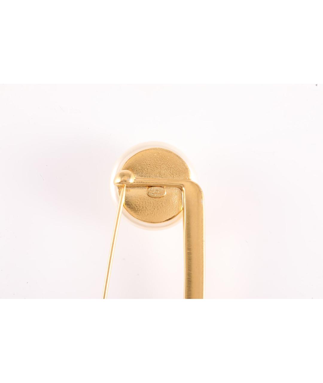 CHANEL Золотая металлическая булавка / брошь, фото 6