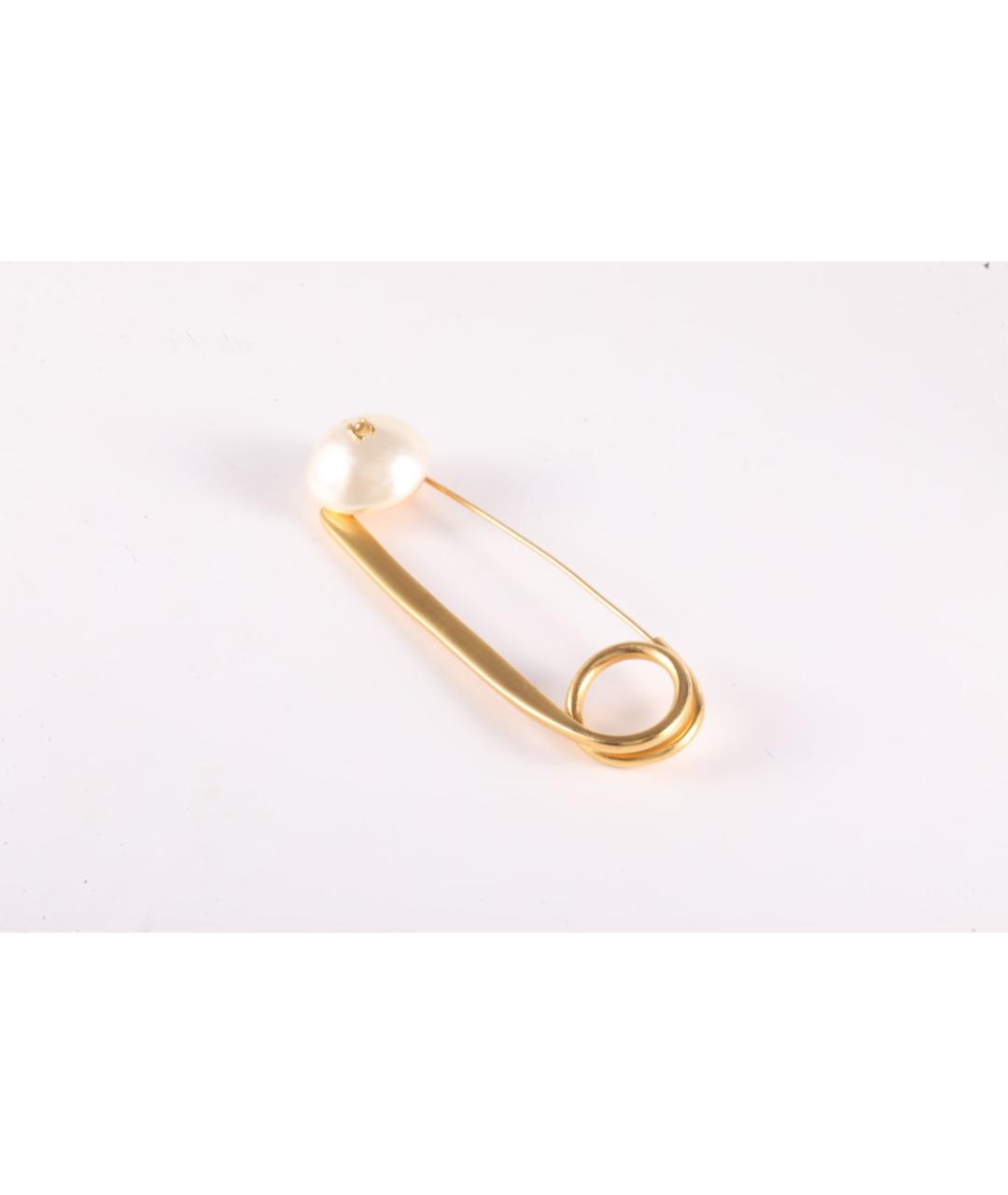 CHANEL Золотая металлическая булавка / брошь, фото 2