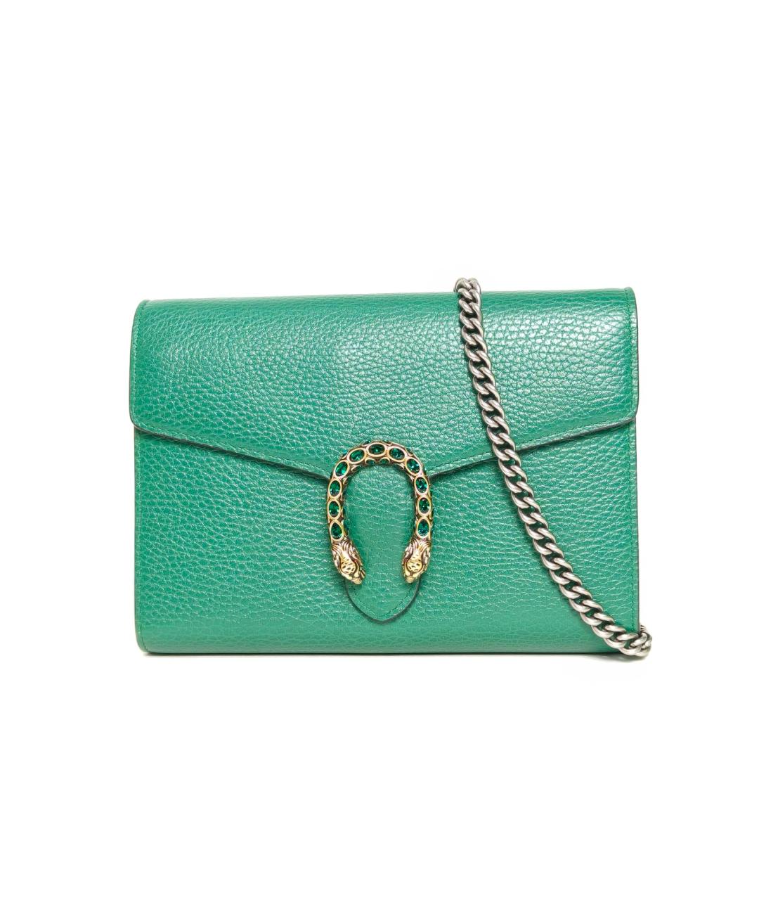 GUCCI Зеленая кожаная сумка через плечо, фото 2