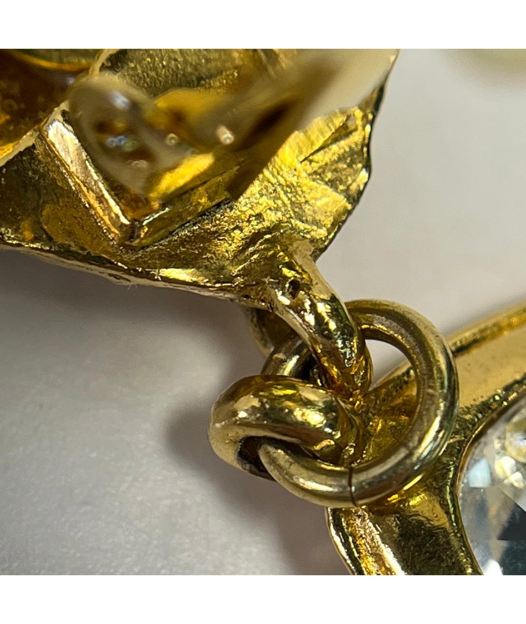 CHANEL Золотые металлические клипсы, фото 7