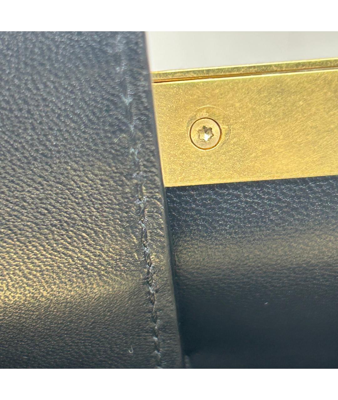 CELINE Черная кожаная сумка через плечо, фото 9