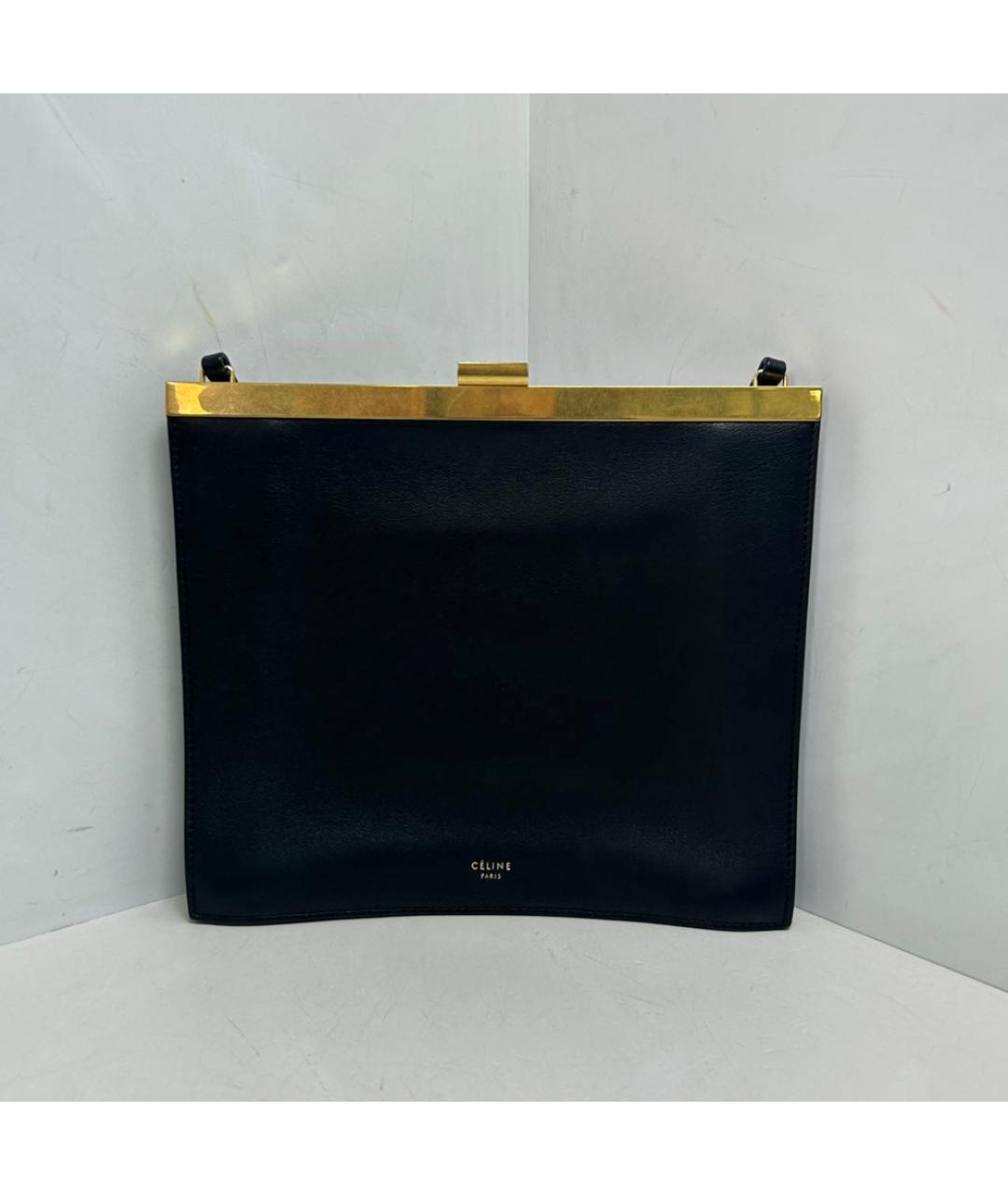 CELINE Черная кожаная сумка через плечо, фото 8