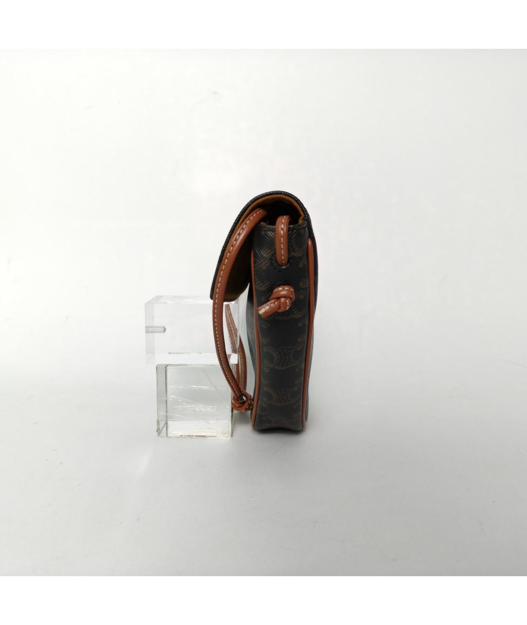 CELINE Коричневая сумка через плечо, фото 5