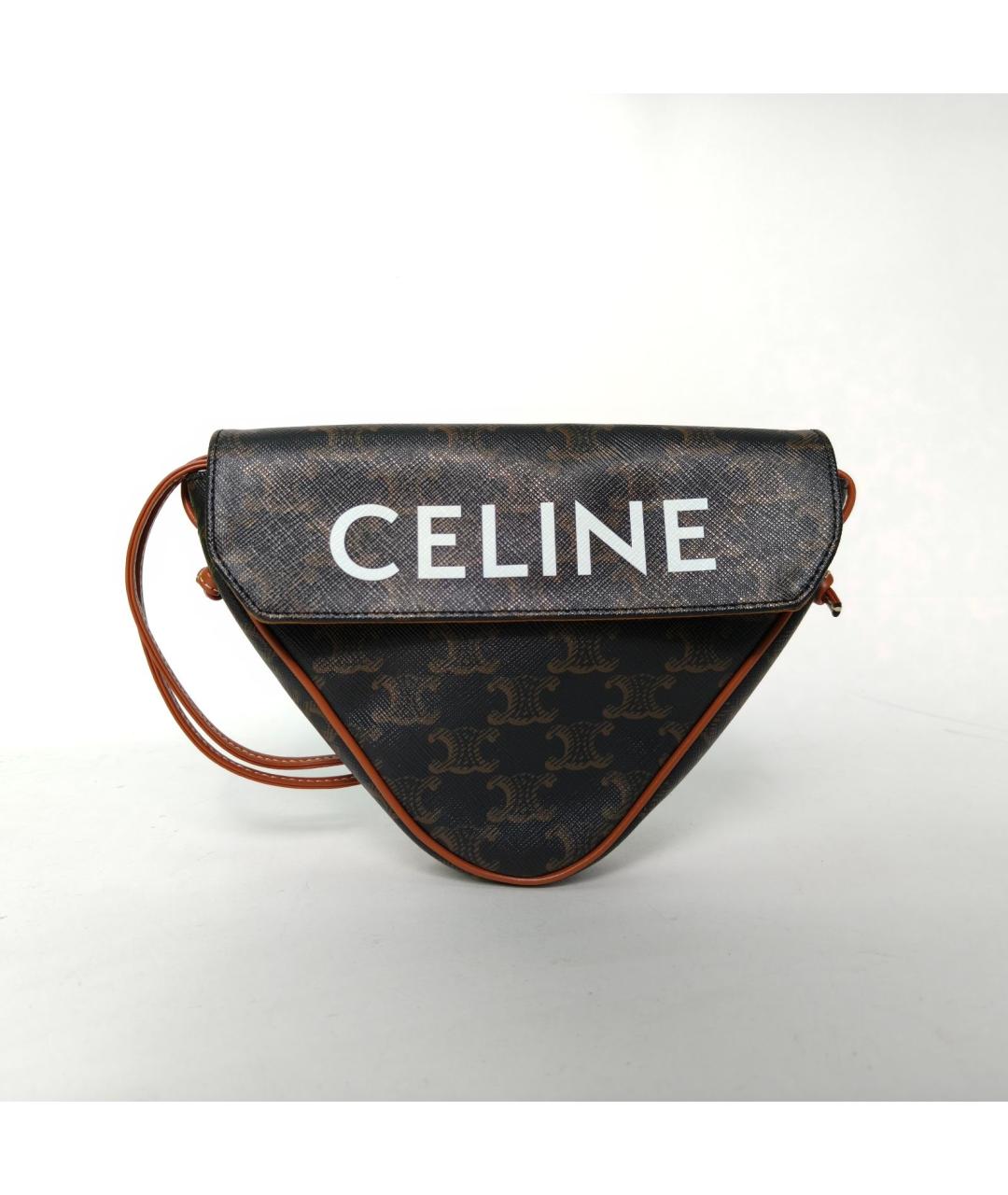 CELINE Коричневая сумка через плечо, фото 2