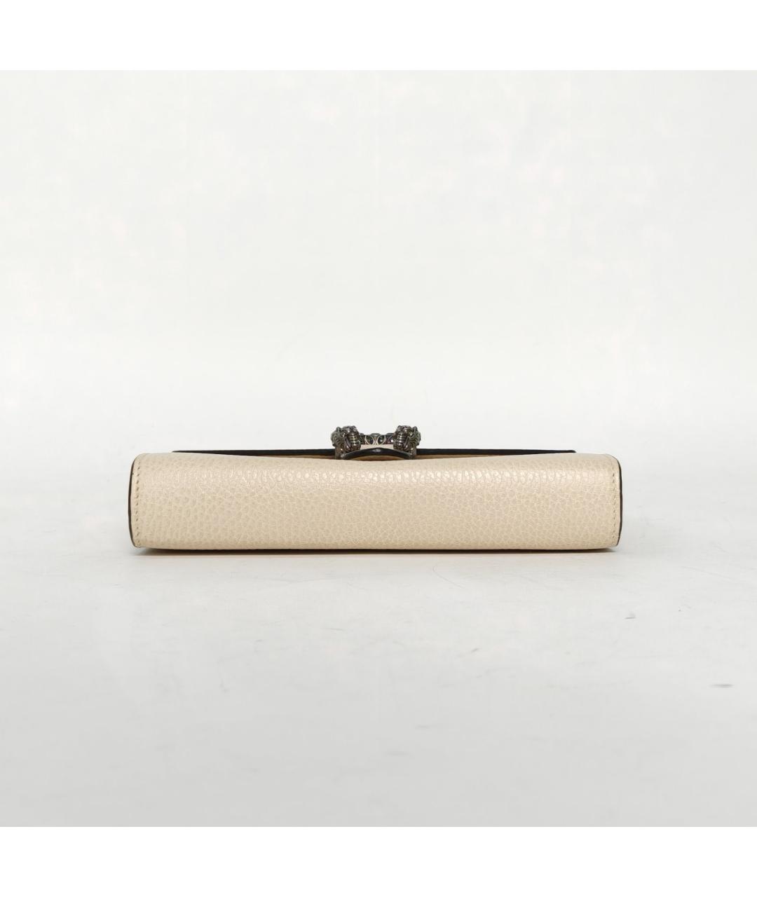 GUCCI Белая кожаная сумка через плечо, фото 6