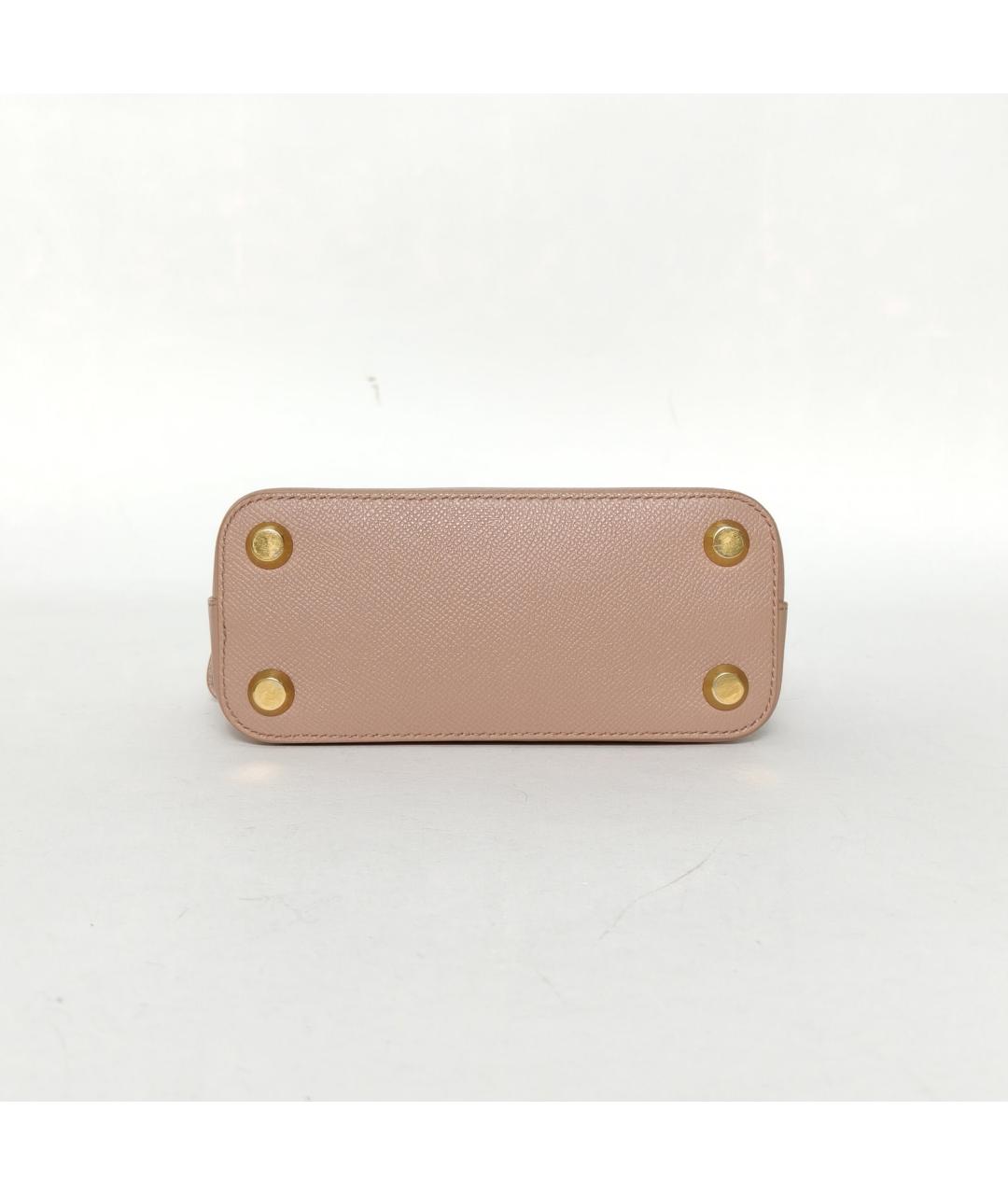 BALENCIAGA Бежевая кожаная сумка с короткими ручками, фото 6