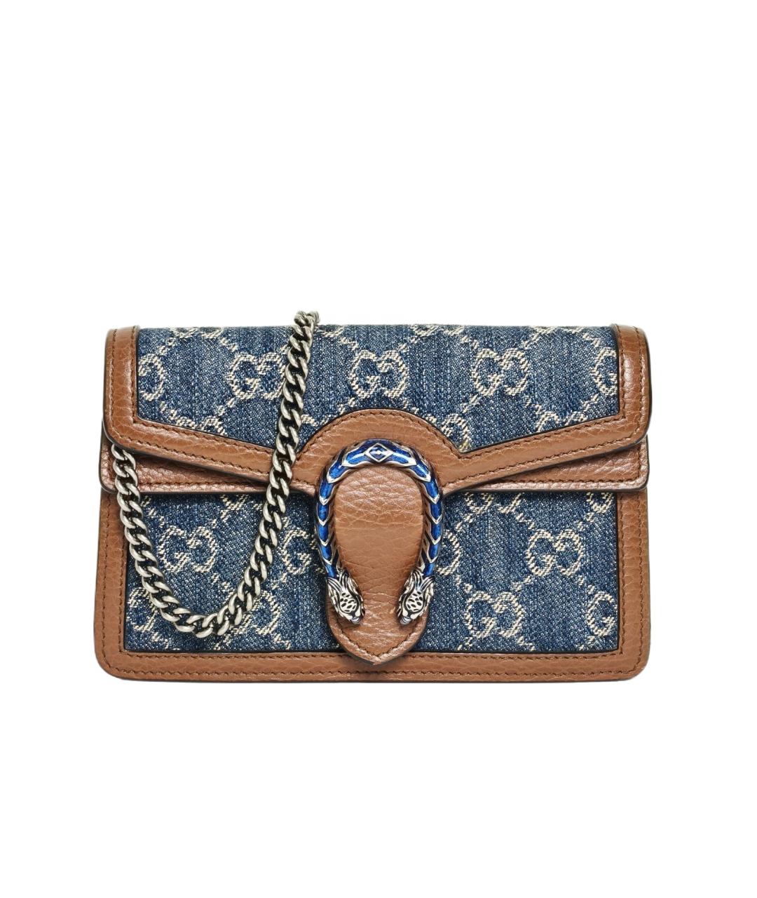 GUCCI Синяя деним сумка через плечо, фото 10