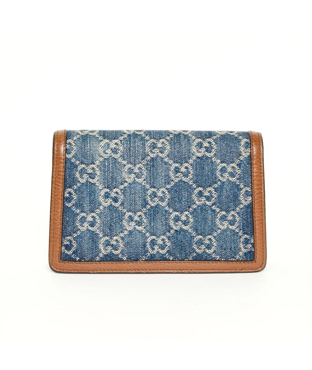 GUCCI Синяя деним сумка через плечо, фото 4