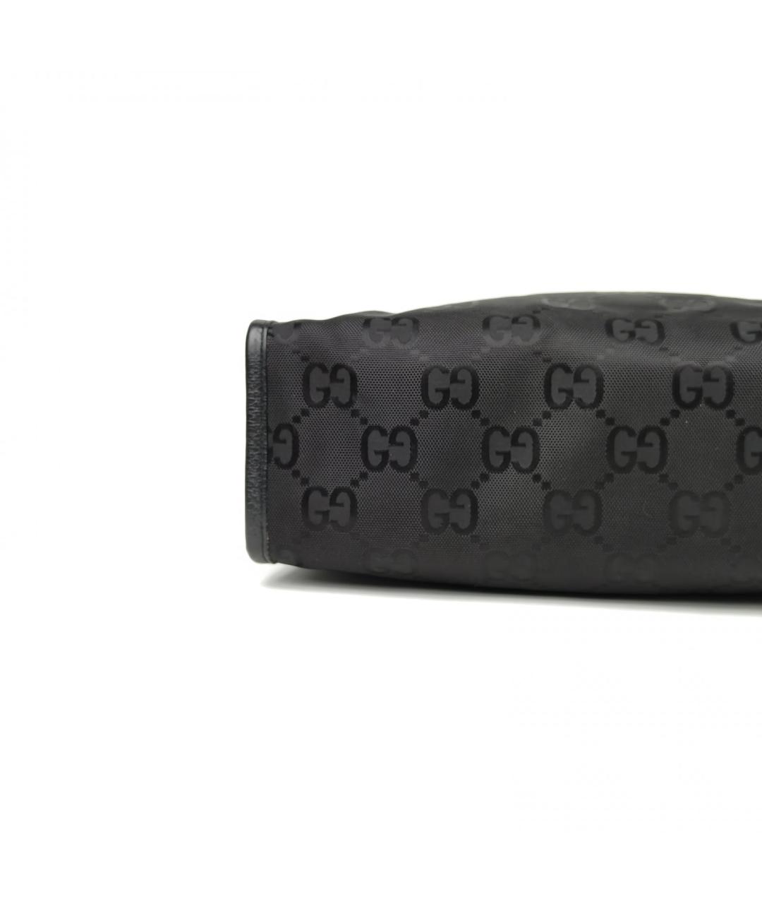 GUCCI Черная тканевая сумка с короткими ручками, фото 6