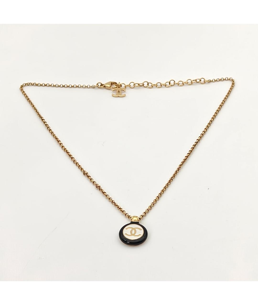 CHANEL Золотая металлическая подвеска, фото 7