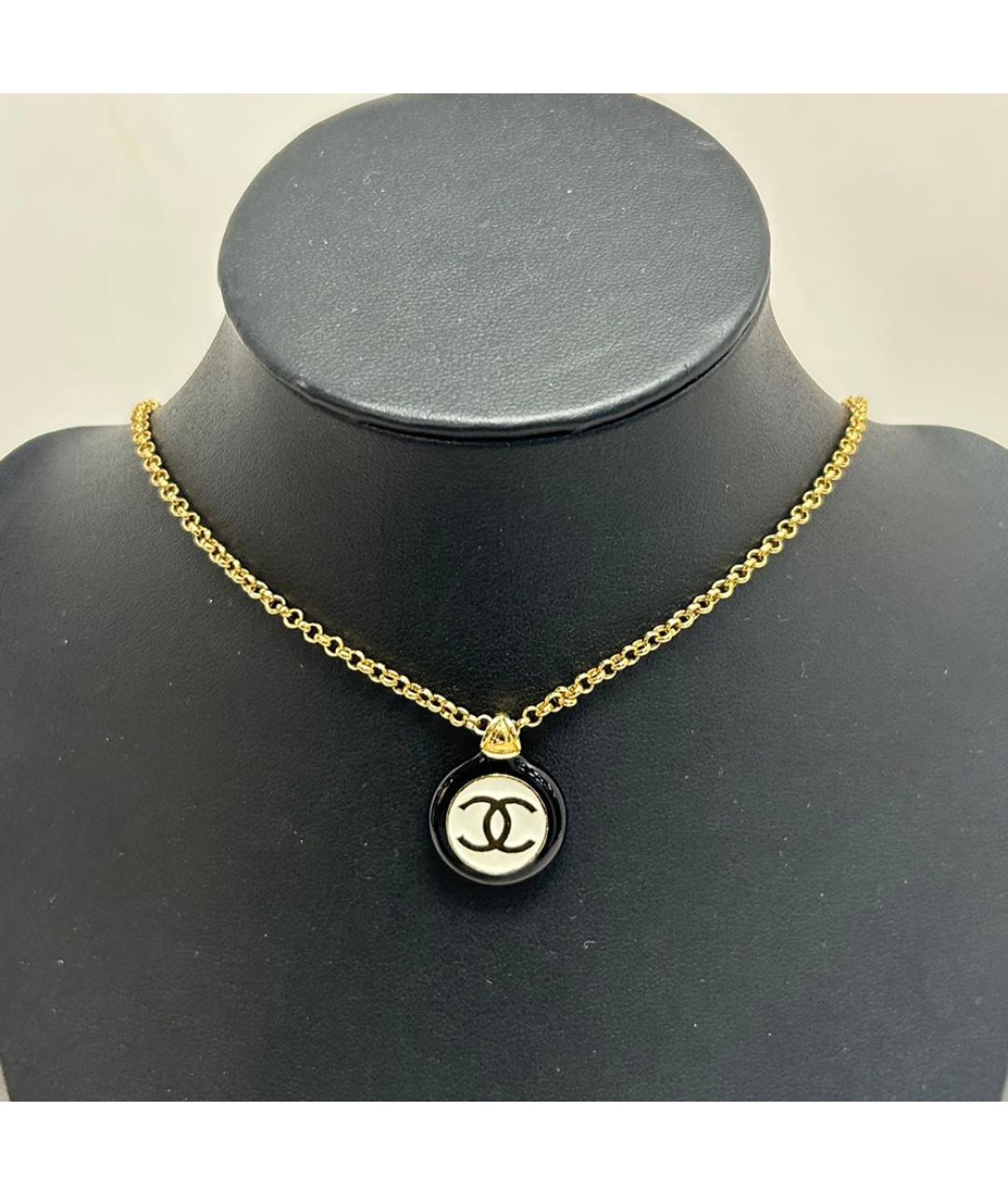 CHANEL Золотая металлическая подвеска, фото 8