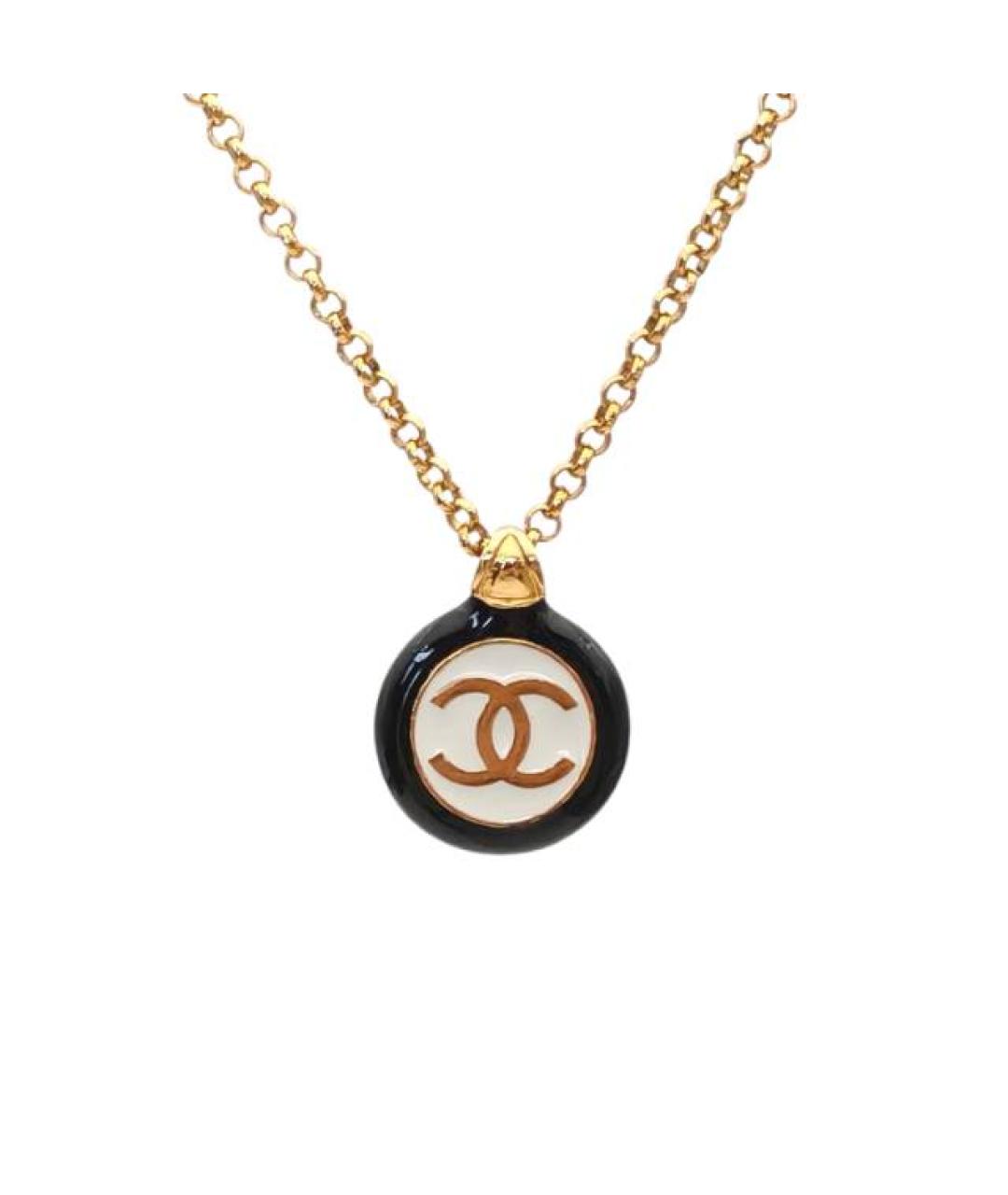 CHANEL Золотая металлическая подвеска, фото 1