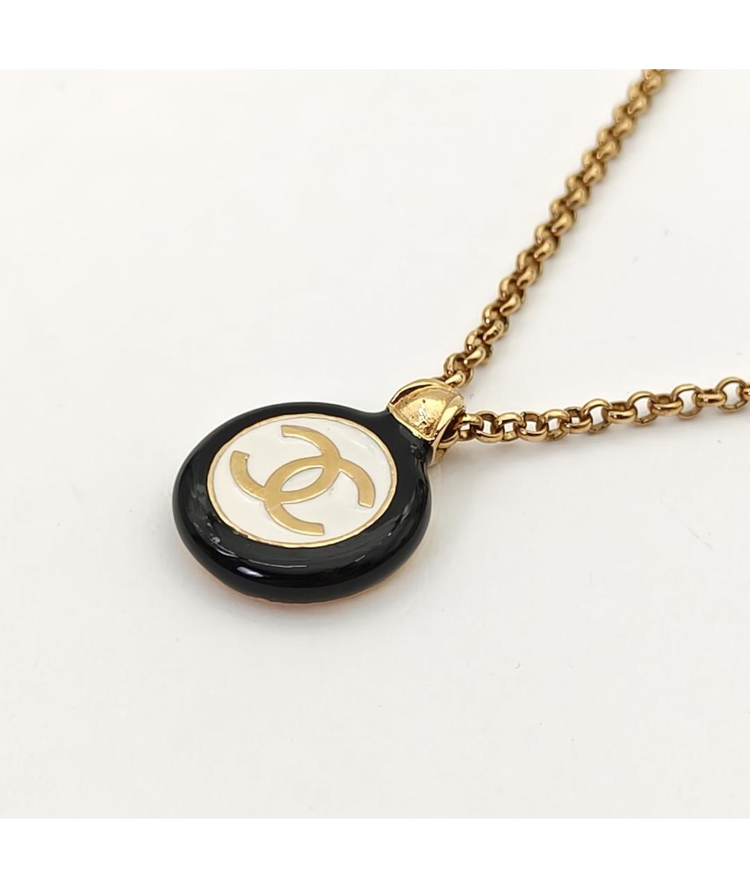 CHANEL Золотая металлическая подвеска, фото 4