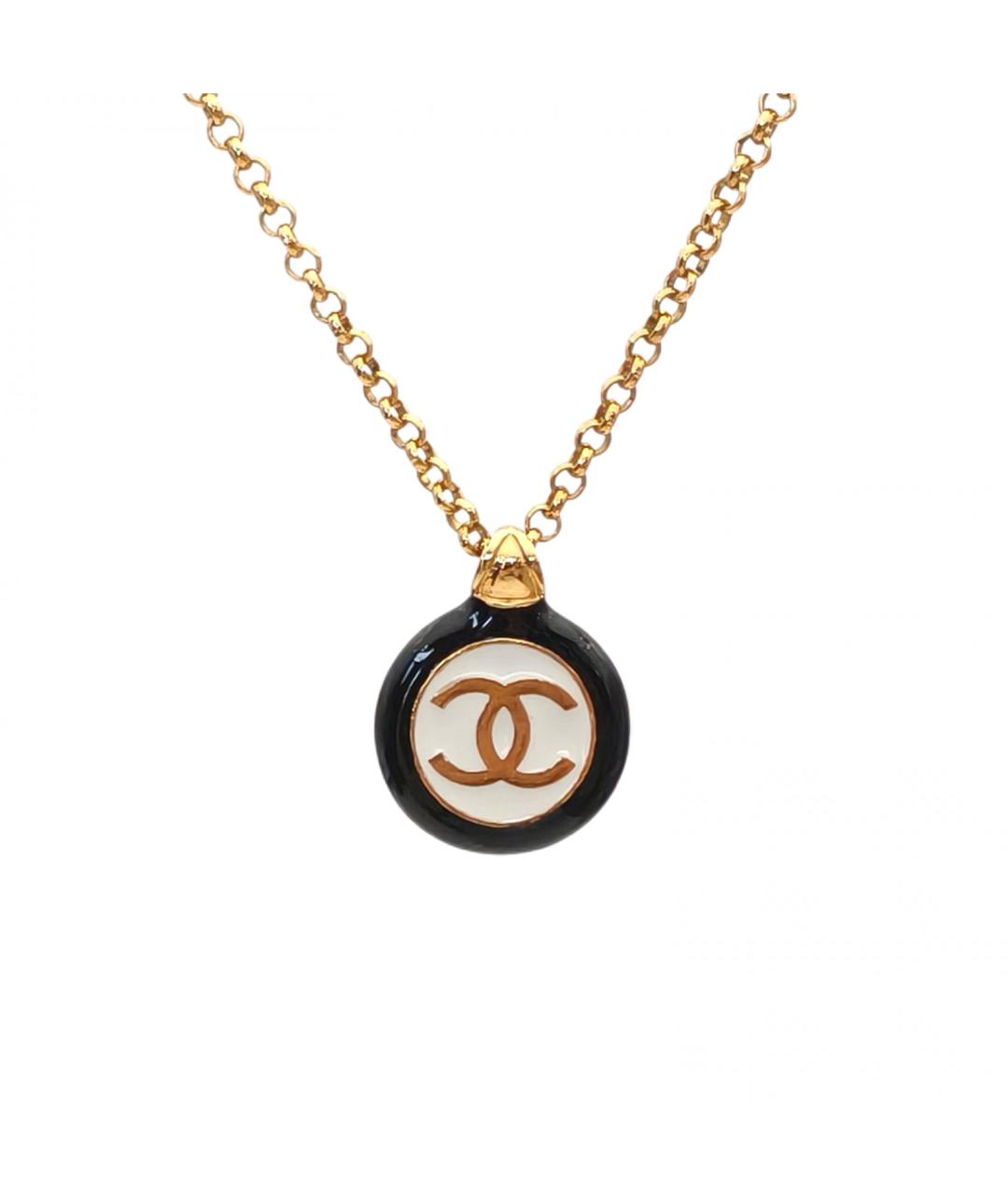 CHANEL Золотая металлическая подвеска, фото 2