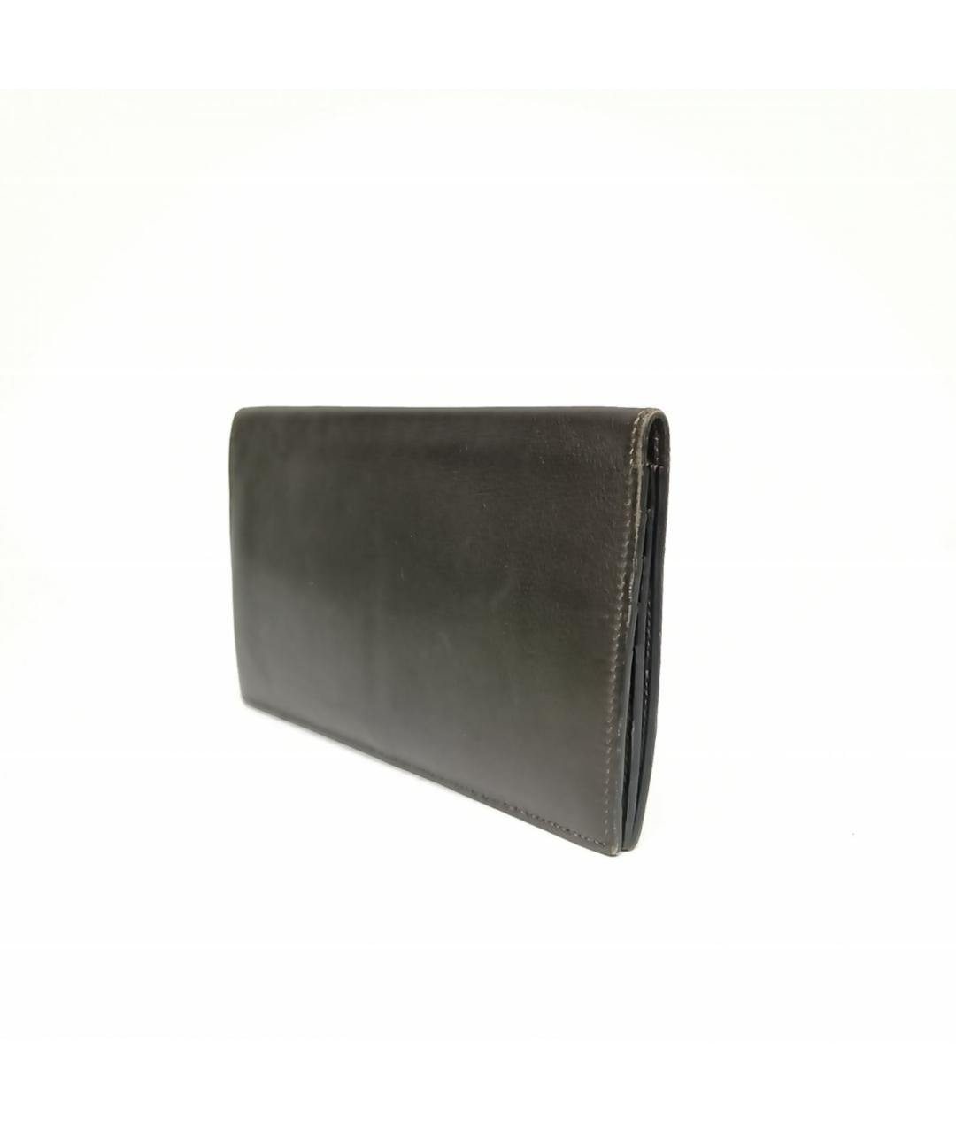 HERMES Черный кожаный кошелек, фото 3