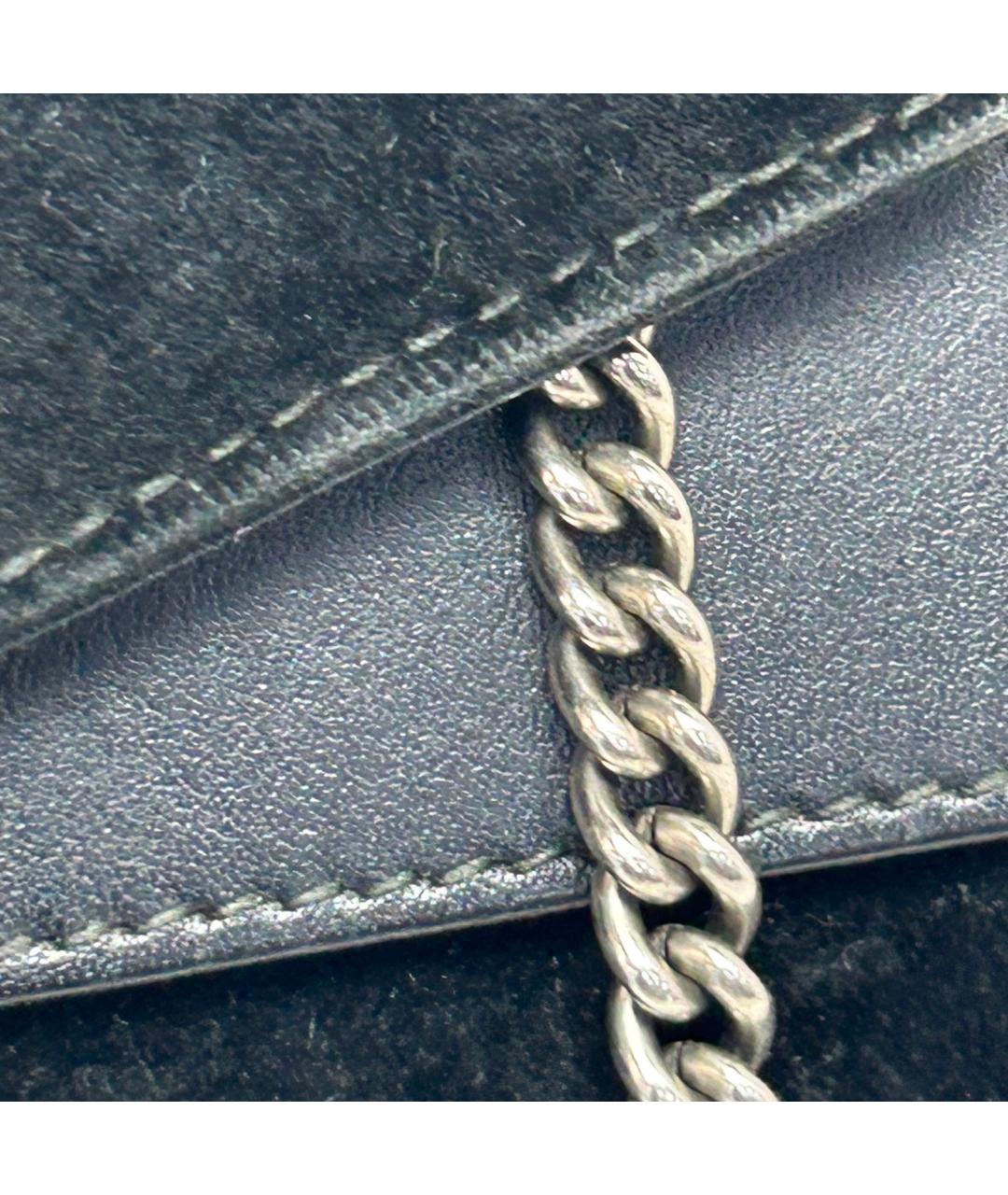 GUCCI Черная бархатная сумка через плечо, фото 9