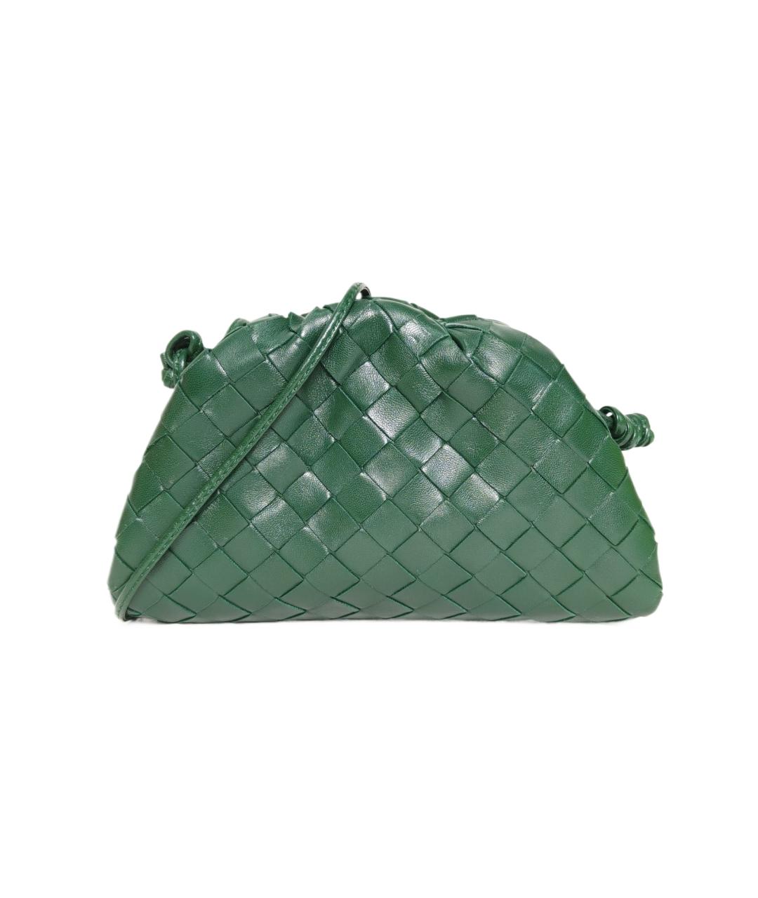 BOTTEGA VENETA Зеленая кожаная сумка через плечо, фото 10