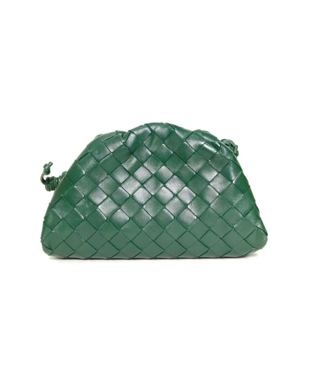 BOTTEGA VENETA Зеленая кожаная сумка через плечо, фото 4