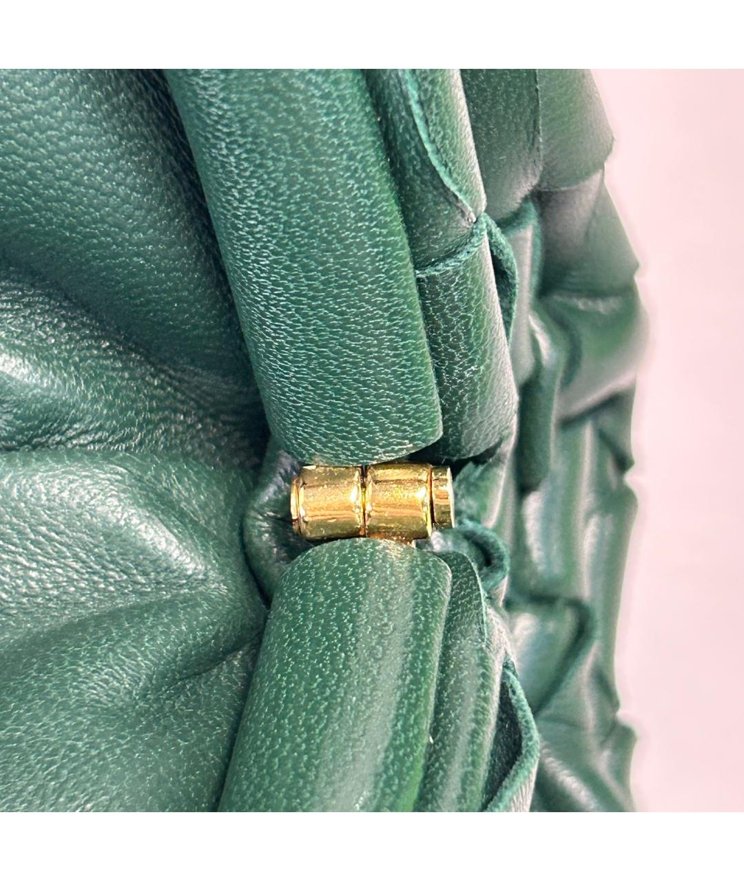 BOTTEGA VENETA Зеленая кожаная сумка через плечо, фото 9
