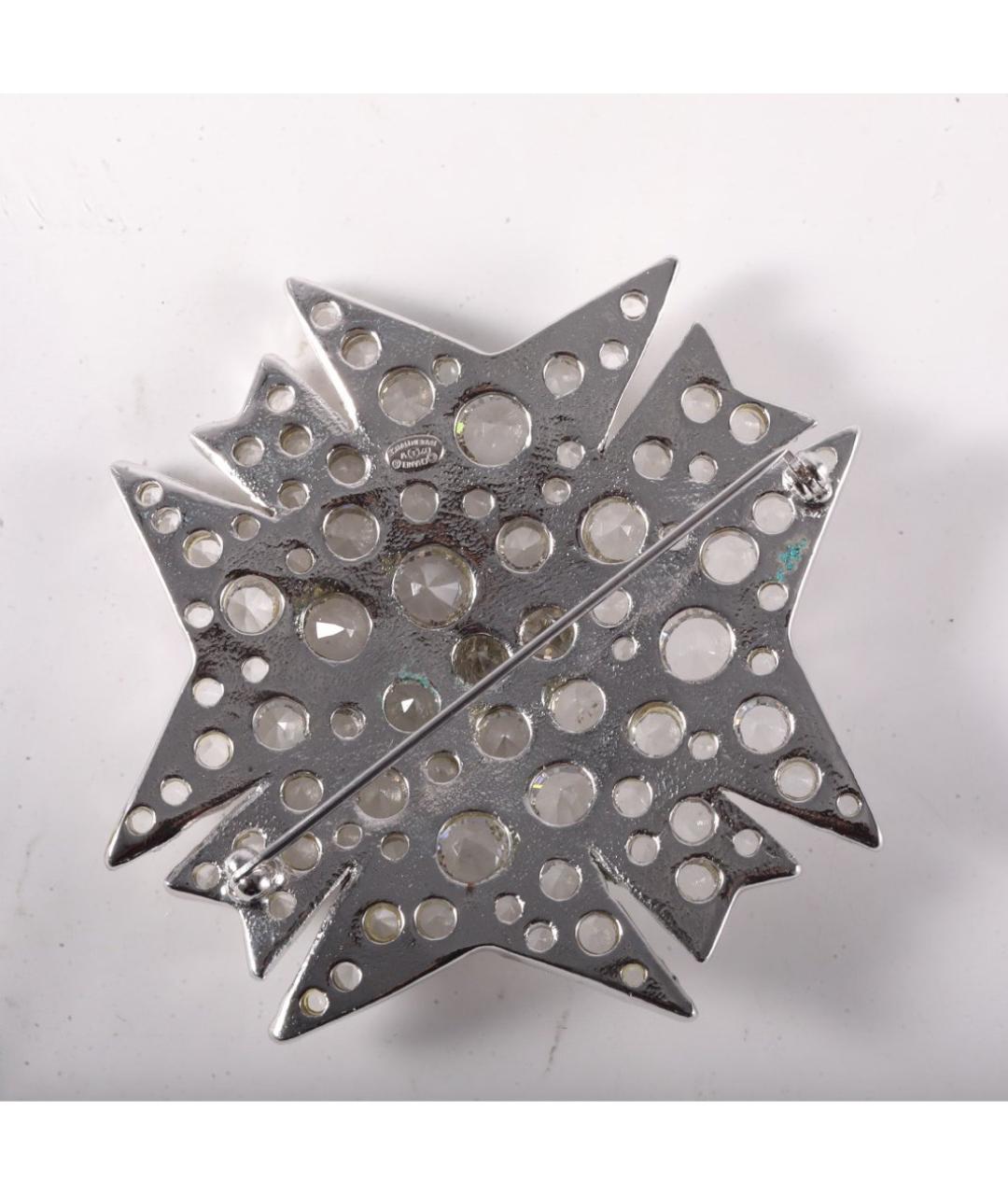 CHANEL Серебряная металлическая булавка / брошь, фото 3