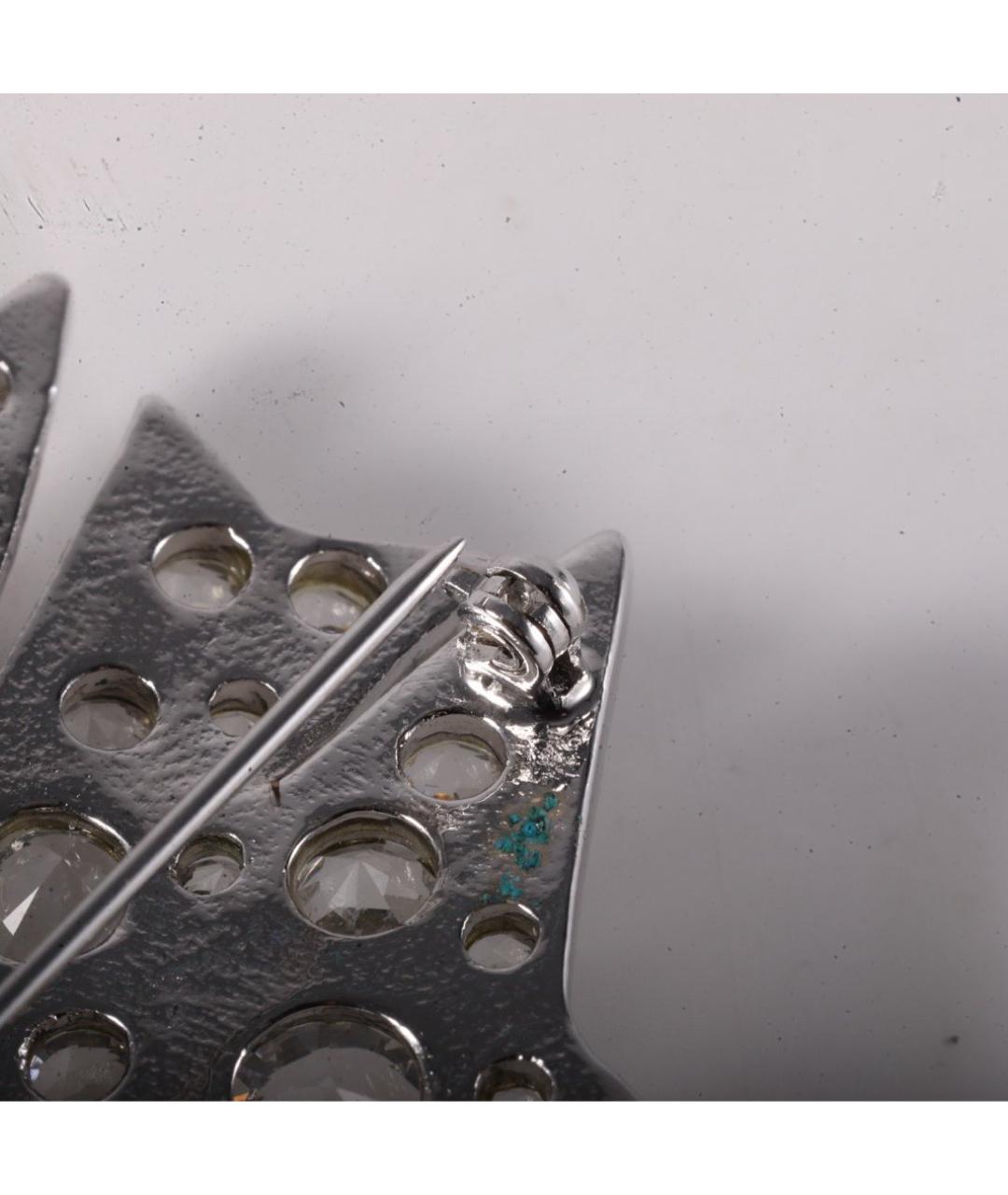 CHANEL Серебряная металлическая булавка / брошь, фото 4