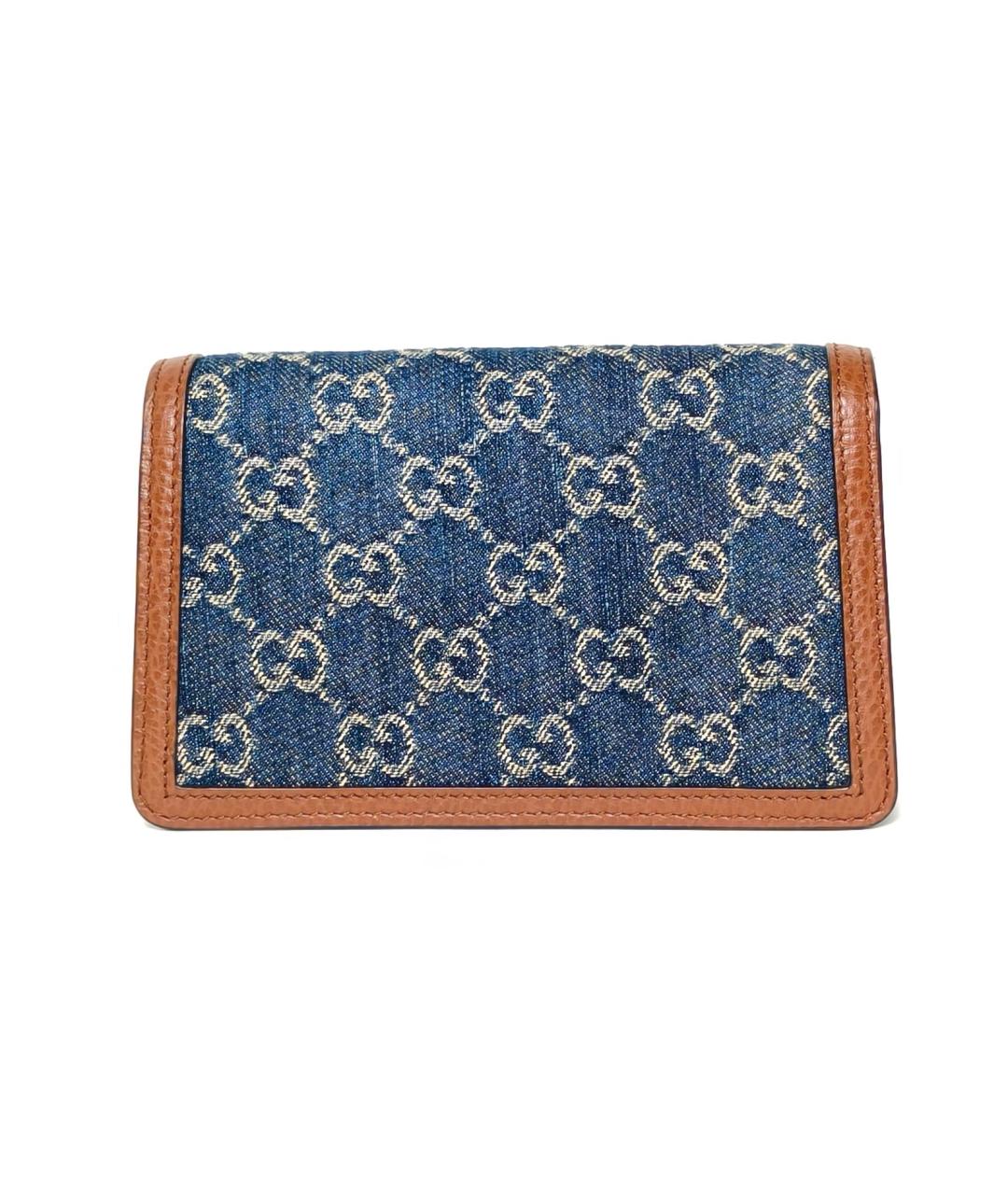 GUCCI Синяя деним сумка через плечо, фото 4