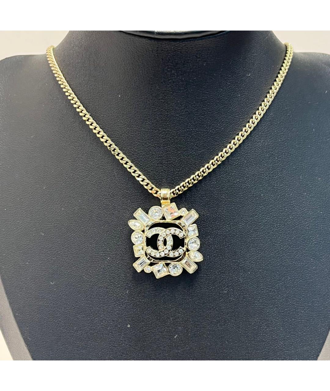 CHANEL Золотая металлическая подвеска, фото 8