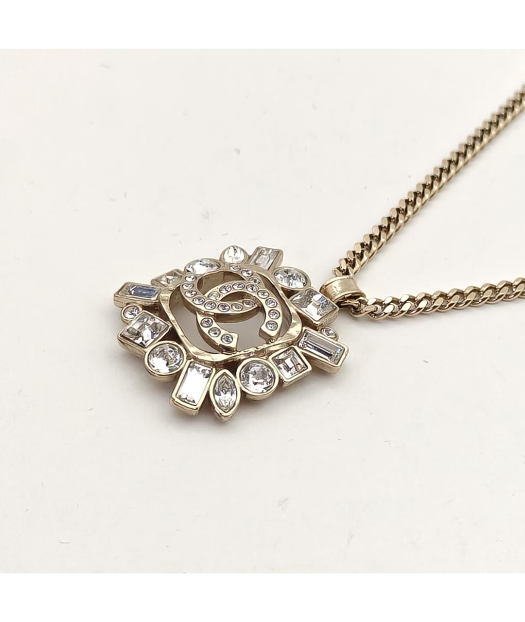 CHANEL Золотая металлическая подвеска, фото 4