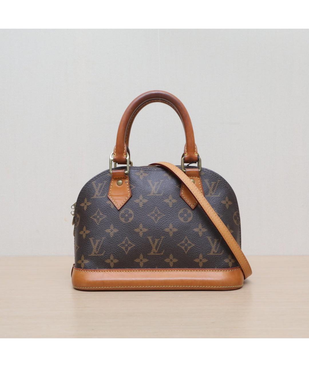 LOUIS VUITTON Коричневая сумка с короткими ручками, фото 3