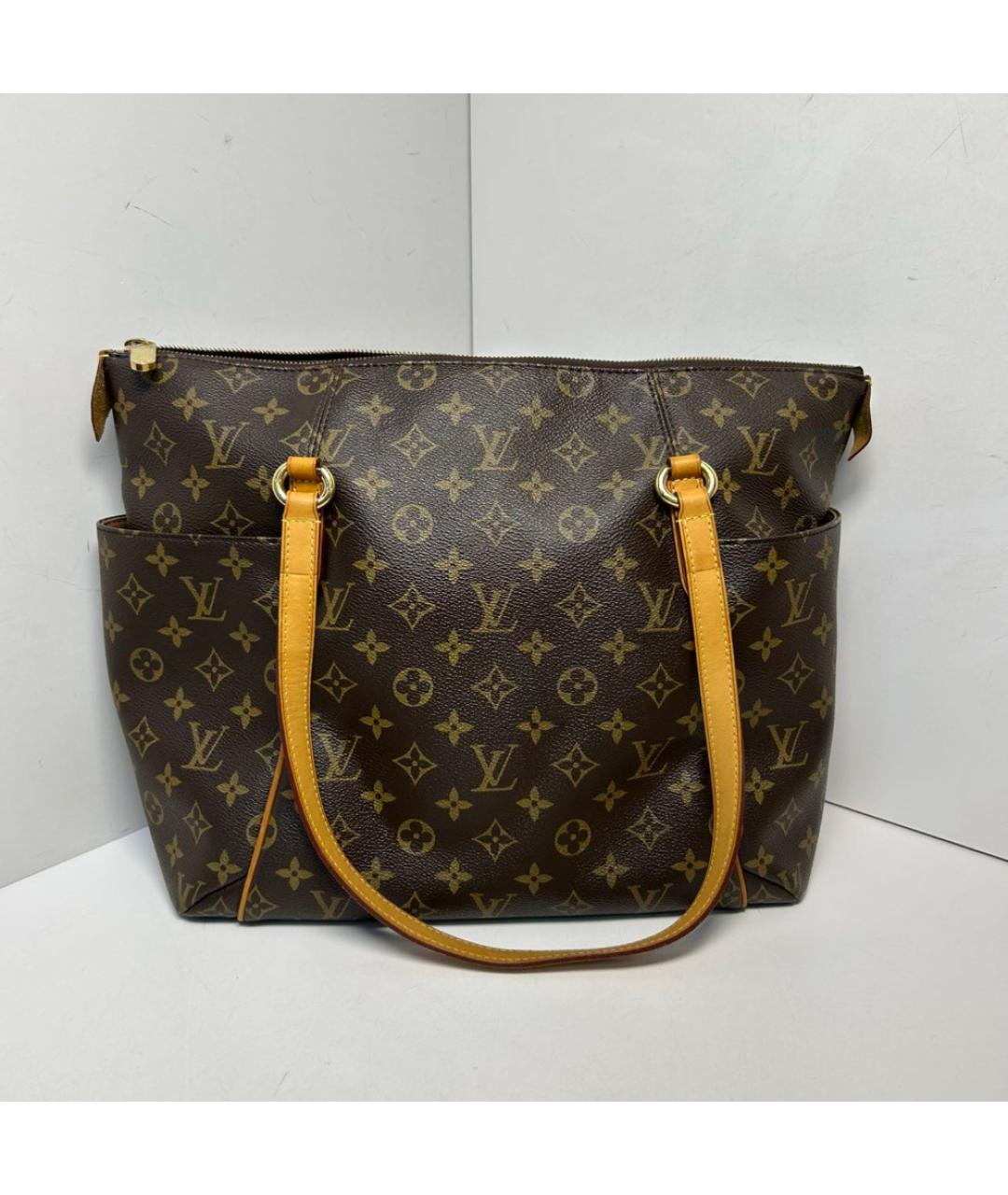 LOUIS VUITTON Коричневая сумка тоут, фото 9