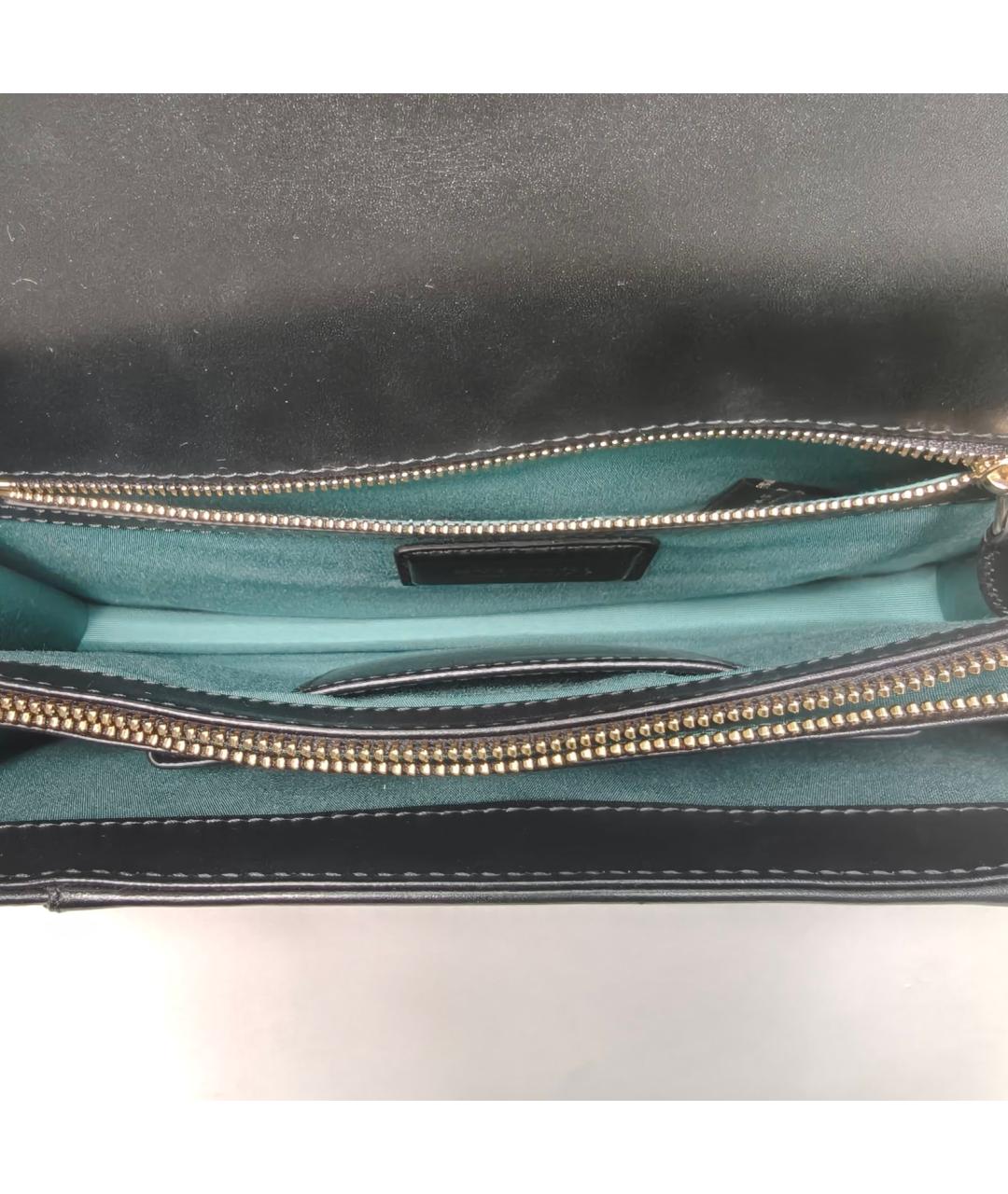 BVLGARI Черная кожаная сумка через плечо, фото 8