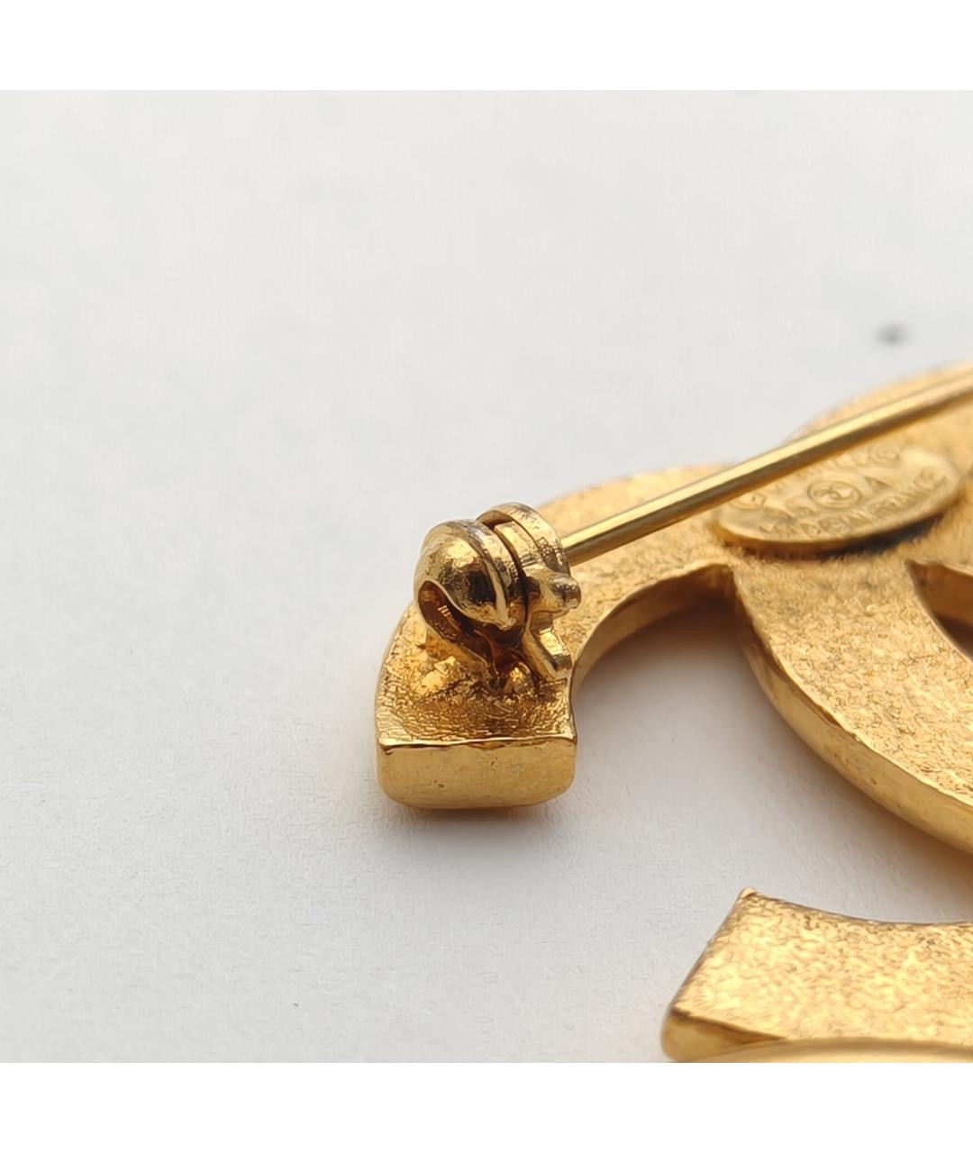 CHANEL Золотая металлическая булавка / брошь, фото 2