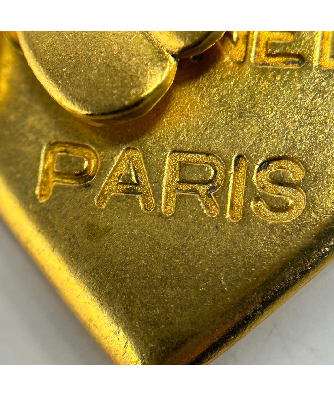 CHANEL Золотая металлическая булавка / брошь, фото 6