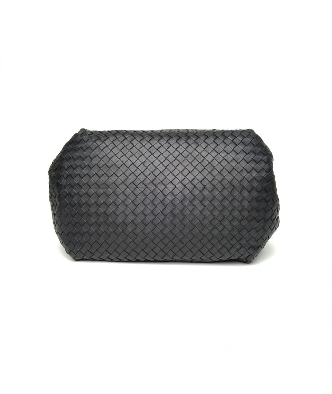BOTTEGA VENETA Черная кожаная сумка тоут, фото 6